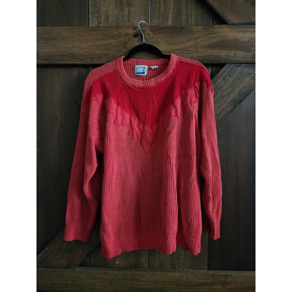 Vintage Mystic Blues  Flame Knitted Sweater - Size S